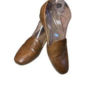 Naturalizer Light Tan Cognac Caramel‎ Loafers Leather Size 8M